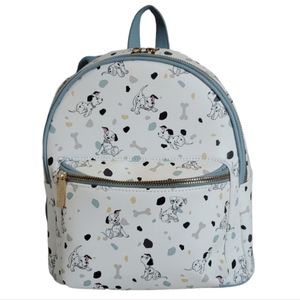 Disney Danielle Nicole 101 Dalmatians Backpack Bag Bone Allover Print Dog PURSE